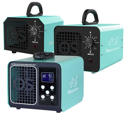 OzonStockholms ozongenerator / ozonaggregat för borttagning av dålig lukt och mögel.